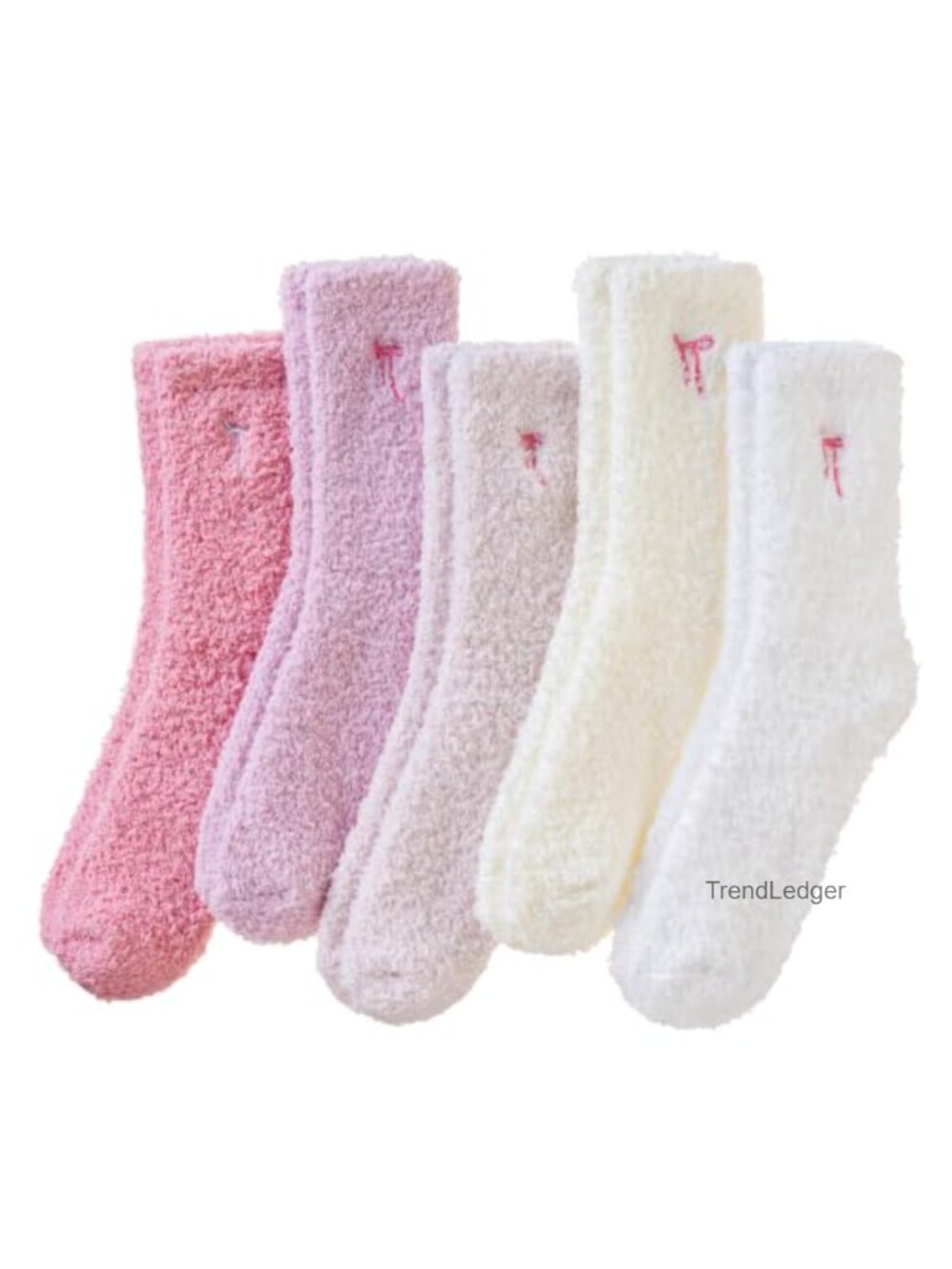 Fuzzy Slipper Socks Cozy Fluffy Warm Winter Coral Velvet Socks